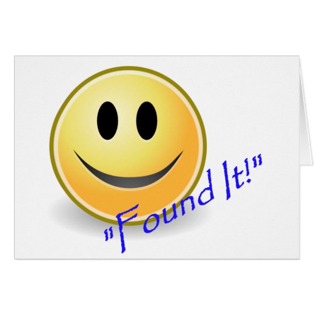 Funnit det! Geocaching Hälsningskort (Framsidan Horizontal)