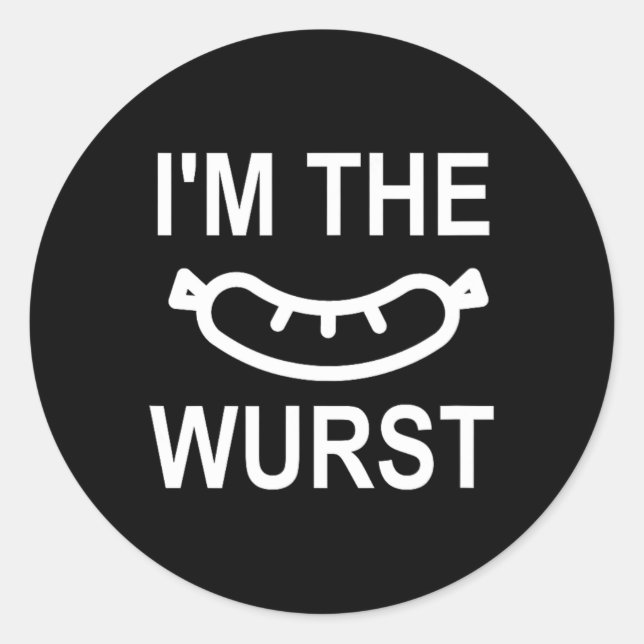 Funny13 Runt Klistermärke (Framsida)