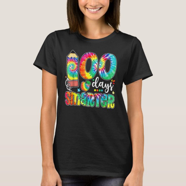 Funny 100 Days Smarter Happy 100th Day Of School T T Shirt (Framsida)