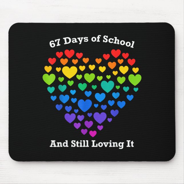 Funny 100th Day Of School Shirt Teacher Heart Vale Musmatta (Framsidan)