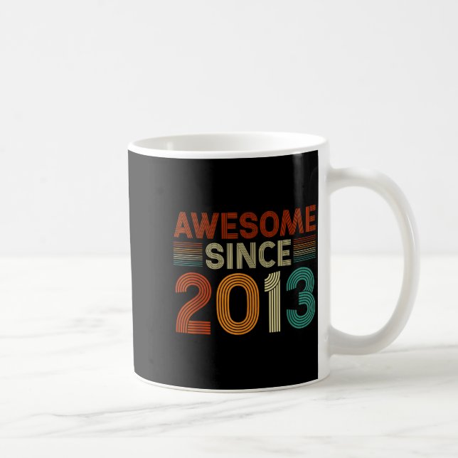 Funny 12 Year Old Awesome Since 2013 Birthday Son  Kaffemugg (Höger)