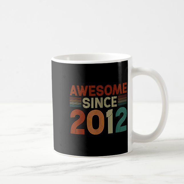 Funny 13 Year Old Awesome Since 2012 Birthday Son  Kaffemugg (Höger)