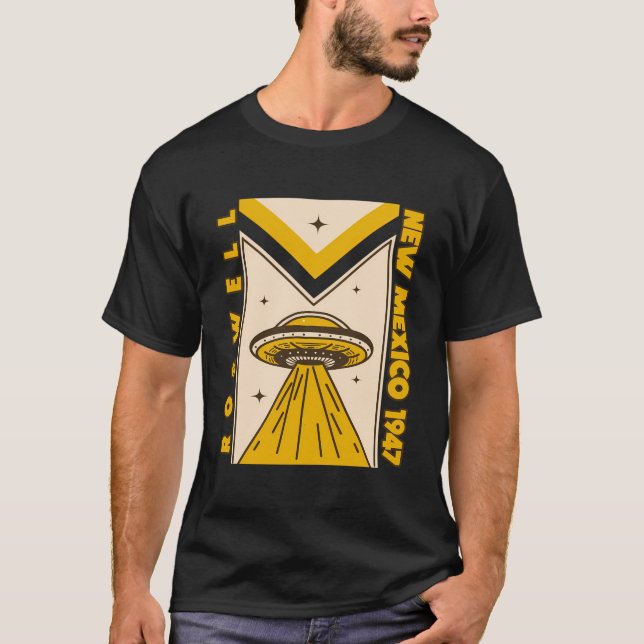 Funny 1947 Roswell New mexico Ufo Nerd Geek Graphi T Shirt (Framsida)