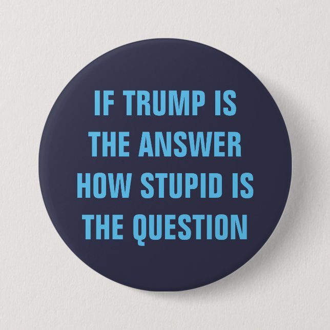 Funny 2020 Fråga till GOP Donald Trump Voters Knapp (Framsida)