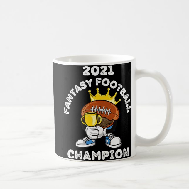 FUNNY 2021 FANTASY FOOTBALL CHAMPION FANTASY LEAGU KAFFEMUGG (Höger)
