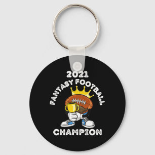 FUNNY 2021 FANTASY FOOTBALL CHAMPION FANTASY LEAGU NYCKELRING