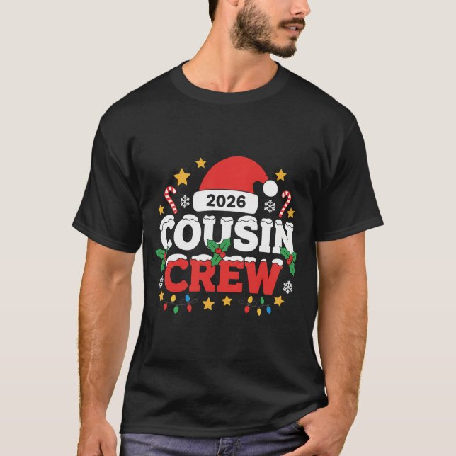 Funny 2026 Cousin Crew Kids Family Gathering  T Shirt (Framsida)