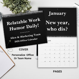 Funny 2026 Office Quote Calendar Kalender