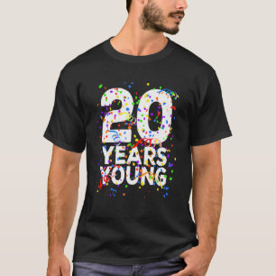 Funny 20 år Unga Lycklig 20:e födelsedagen För man T Shirt
