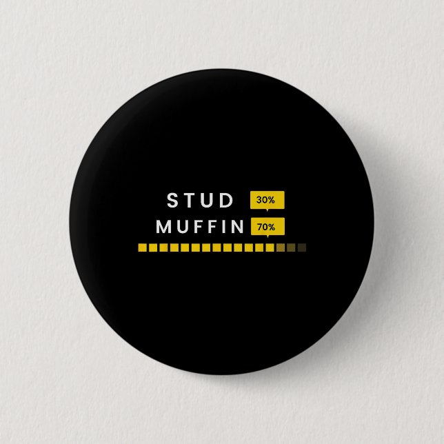 Funny 30 Stud 70 Muffin som säger Far&# s Day Man Knapp (Framsida)