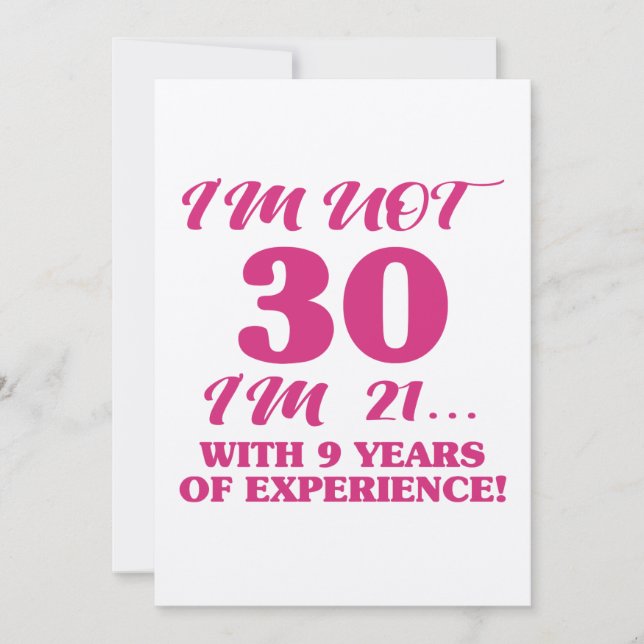 Funny 30års födelsedag kort (Framsida)