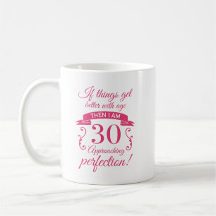 Funny 30års födelsedag 'Perfection' Kaffemugg