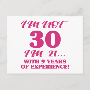Funny 30års födelsedag vykort