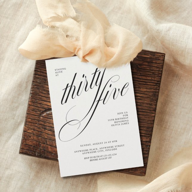 Funny 35th birthday inbjudningar (Skapare uppladdad)