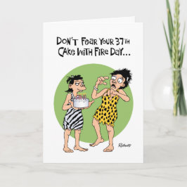 Funny 37:e födelsedagen Hälsning Kort