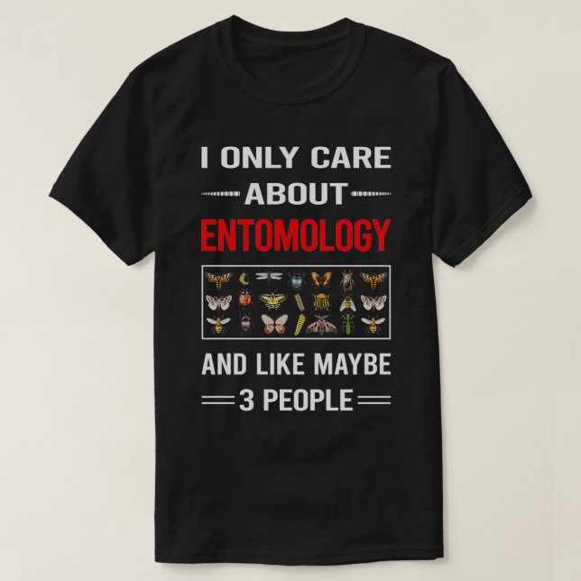 Funny 3 Entomologi Entomolog Insekt Inse T Shirt (Design framsida)