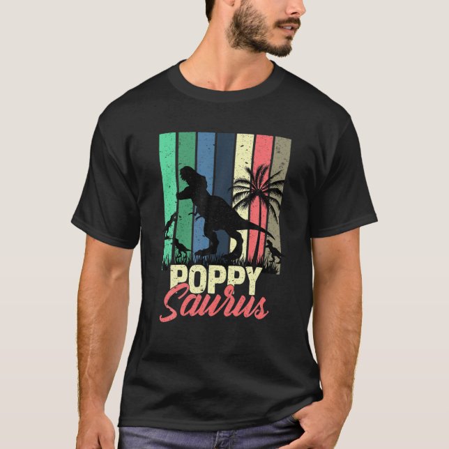 Funny 3 Rex Poppy Saurus Family Dinosaur Poppysaur T Shirt (Framsida)