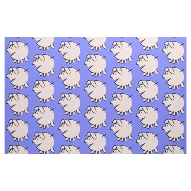 Funny 3-Tecknaders illustration Gris Välj Färg F Tyg (Fat Quarter)