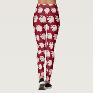 Funny 3-Tecknaders illustration Gris Välj Färg L Leggings