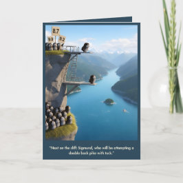 Funny 3D animal birthday card Kort