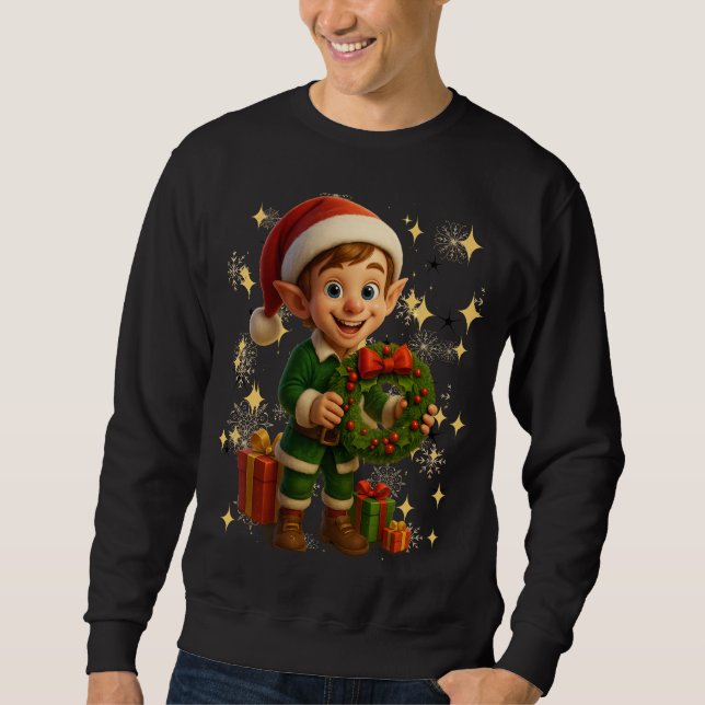 Funny 3D Cartoon Ugly Christmas Sweatshirt  (Framsida)