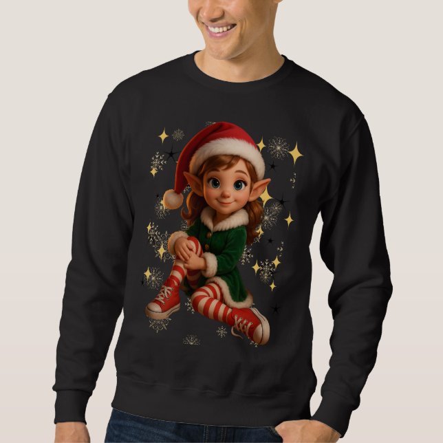Funny 3D Cartoon Ugly Christmas Sweatshirt (Framsida)