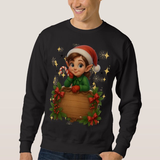 Funny 3D Cartoon Ugly Christmas Sweatshirt  (Framsida)