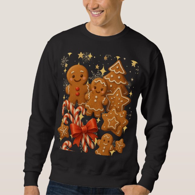 Funny 3D Cartoon Ugly Christmas Sweatshirt  (Framsida)