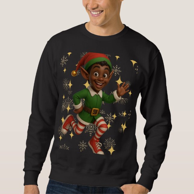 Funny 3D Cartoon Ugly Christmas Sweatshirt (Framsida)