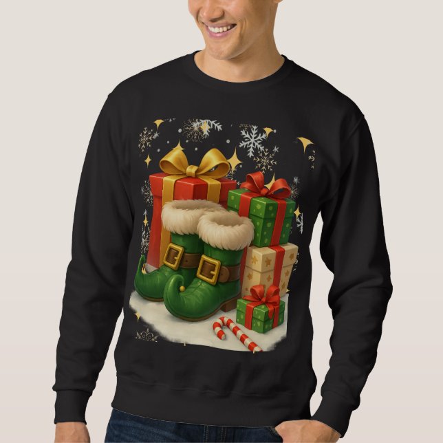 Funny 3D Cartoon Ugly Christmas Sweatshirt  (Framsida)
