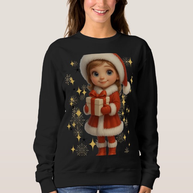 Funny 3D Cartoon Ugly Christmas Sweatshirt  T Shirt (Framsida)