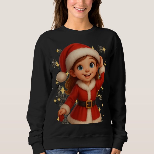 Funny 3D Cartoon Ugly Christmas Sweatshirt T Shirt (Framsida)