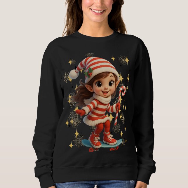Funny 3D Cartoon Ugly Christmas Sweatshirt  T Shirt (Framsida)