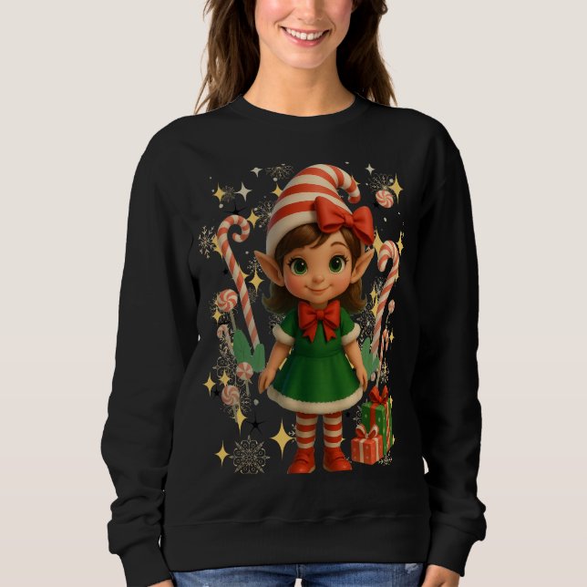 Funny 3D Cartoon Ugly Christmas Sweatshirt T Shirt (Framsida)
