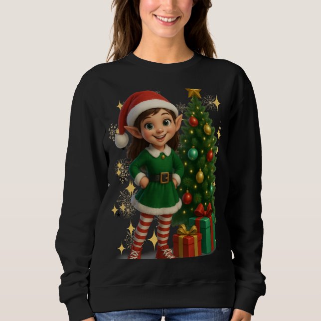 Funny 3D Cartoon Ugly Christmas Sweatshirt  T Shirt (Framsida)