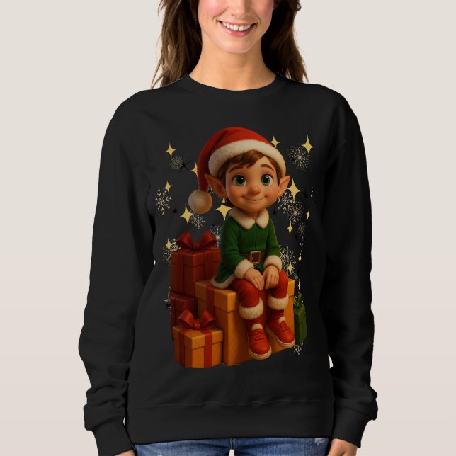 Funny 3D Cartoon Ugly Christmas Sweatshirt  T Shirt (Framsida)