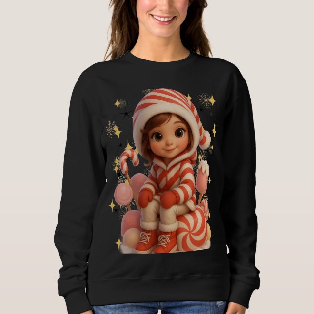 Funny 3D Cartoon Ugly Christmas Sweatshirt  T Shirt (Framsida)