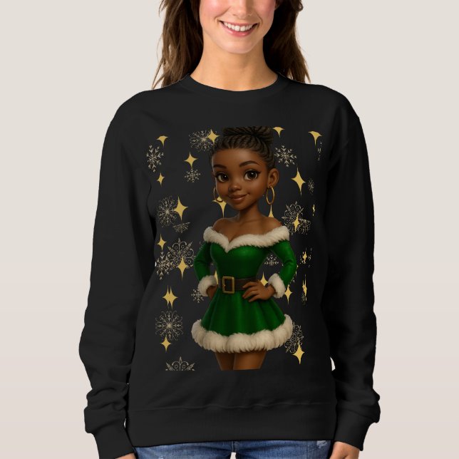 Funny 3D Cartoon Ugly Christmas Sweatshirt  T Shirt (Framsida)