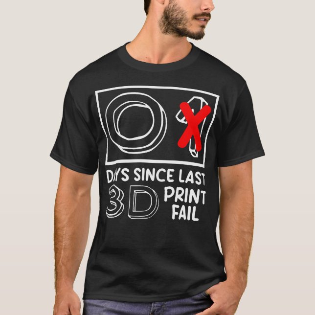 Funny 3D Printing Service Business Owner 3D Printe T Shirt (Framsida)