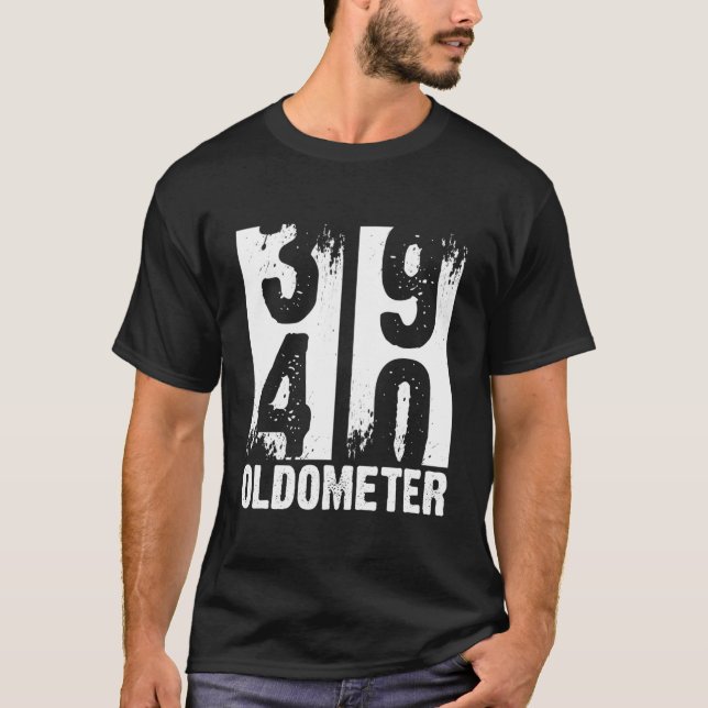 Funny 40 år gammal 40:e födelsedagspressen Met T Shirt (Framsida)