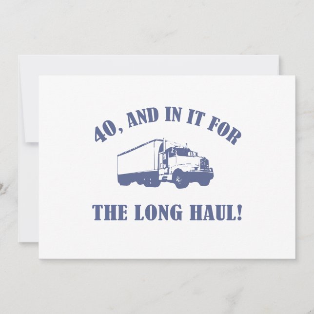 Funny 40:e födelsedagsgåva kort (Framsida)