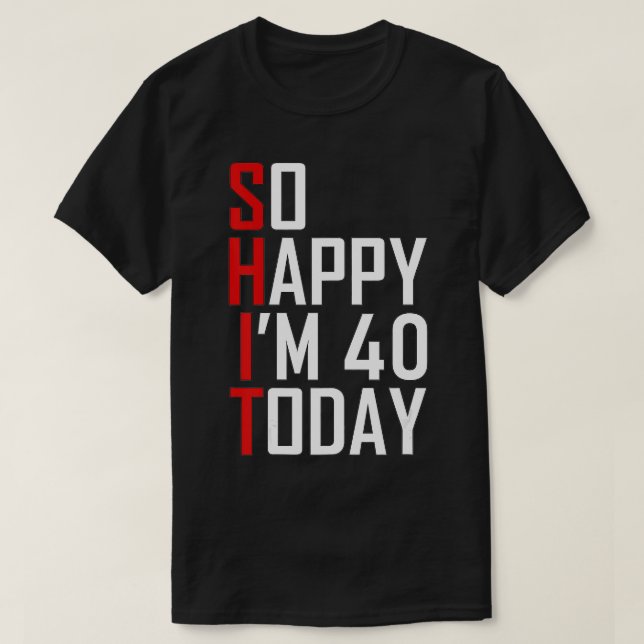 Funny 40:e födelsedagspresent - Superskoj 40 år ga T Shirt (Design framsida)