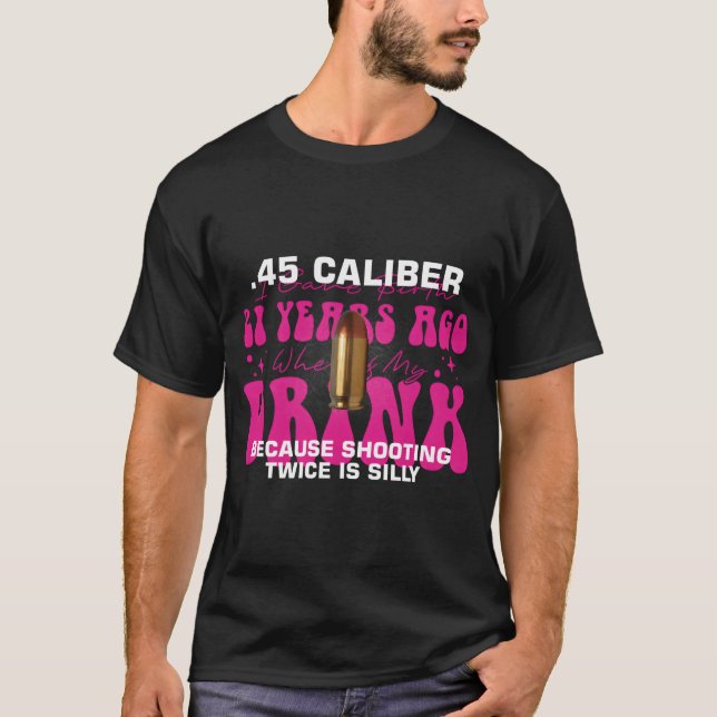 Funny 45 Acp Ammo M1911 Pistol Älskare Gun Höger 2 T Shirt (Framsida)