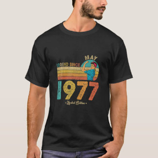 Funny 45Th Birthday May 1977 Legend Since 1977 45 T Shirt