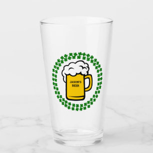 Funny 4 Löv Klöver Beer Glaskopp