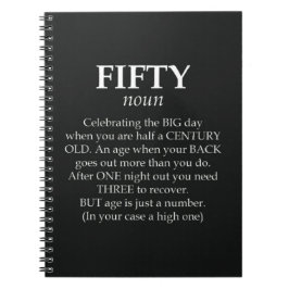 Funny 50th Birthday Gifts 50 Years Old Fifty Humor Anteckningsbok