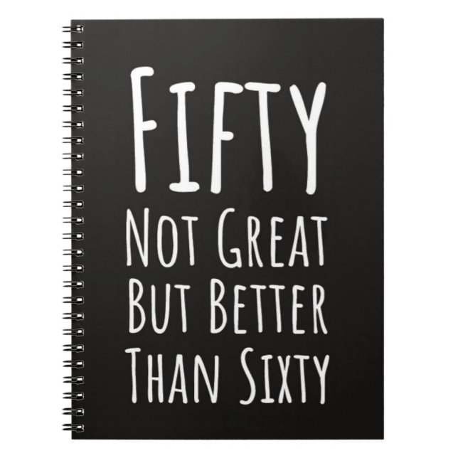Funny 50th Birthday Gifts Fifty Humor Fiftieth Anteckningsbok (Framsidan)