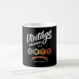 Funny 54 år gammal 1971 Vintage 54:e födelsedagsgå Kaffemugg