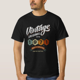 Funny 54 år gammal 1971 Vintage 54:e födelsedagsgå T Shirt