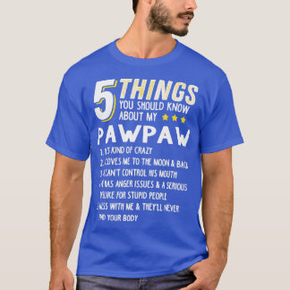Funny 5 Sak Grandpa Pawpaw Shirt Crazy Gift Ide T